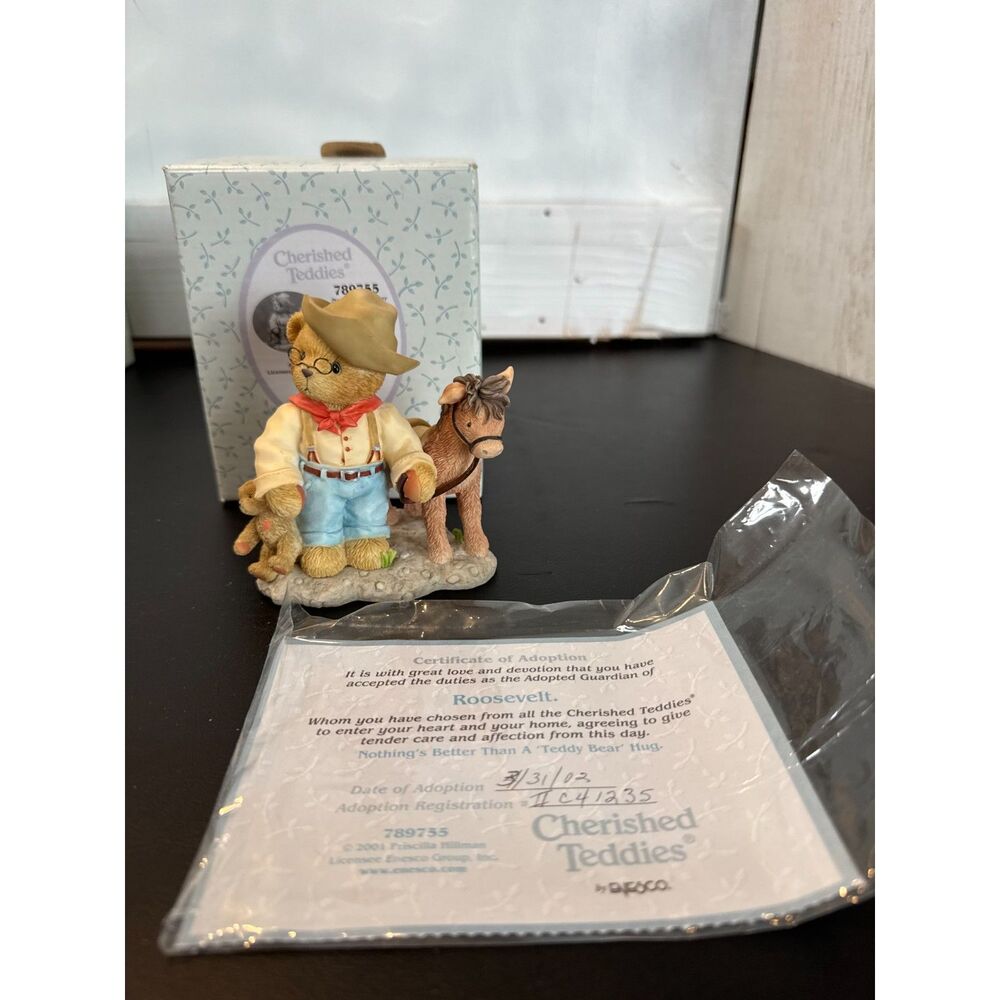 Cherished Teddies 789755 "Nothing's Better Than A Teddy Bear Hug" Figurine